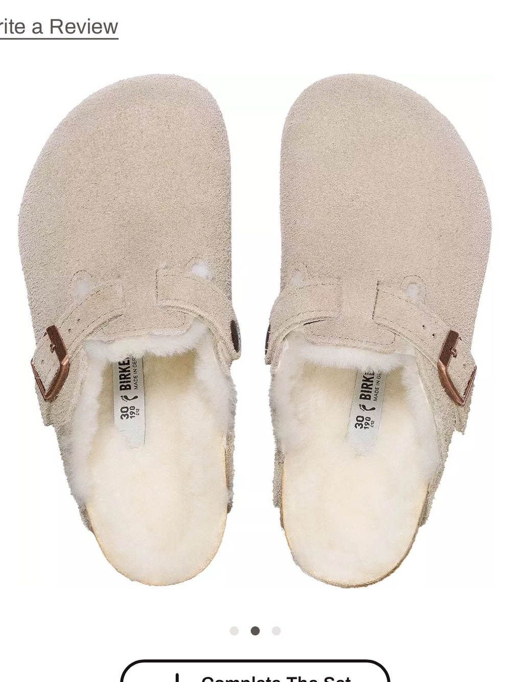 Birkenstock Boston Shearling Lined Clogs Size 36 Blush Rose Gold